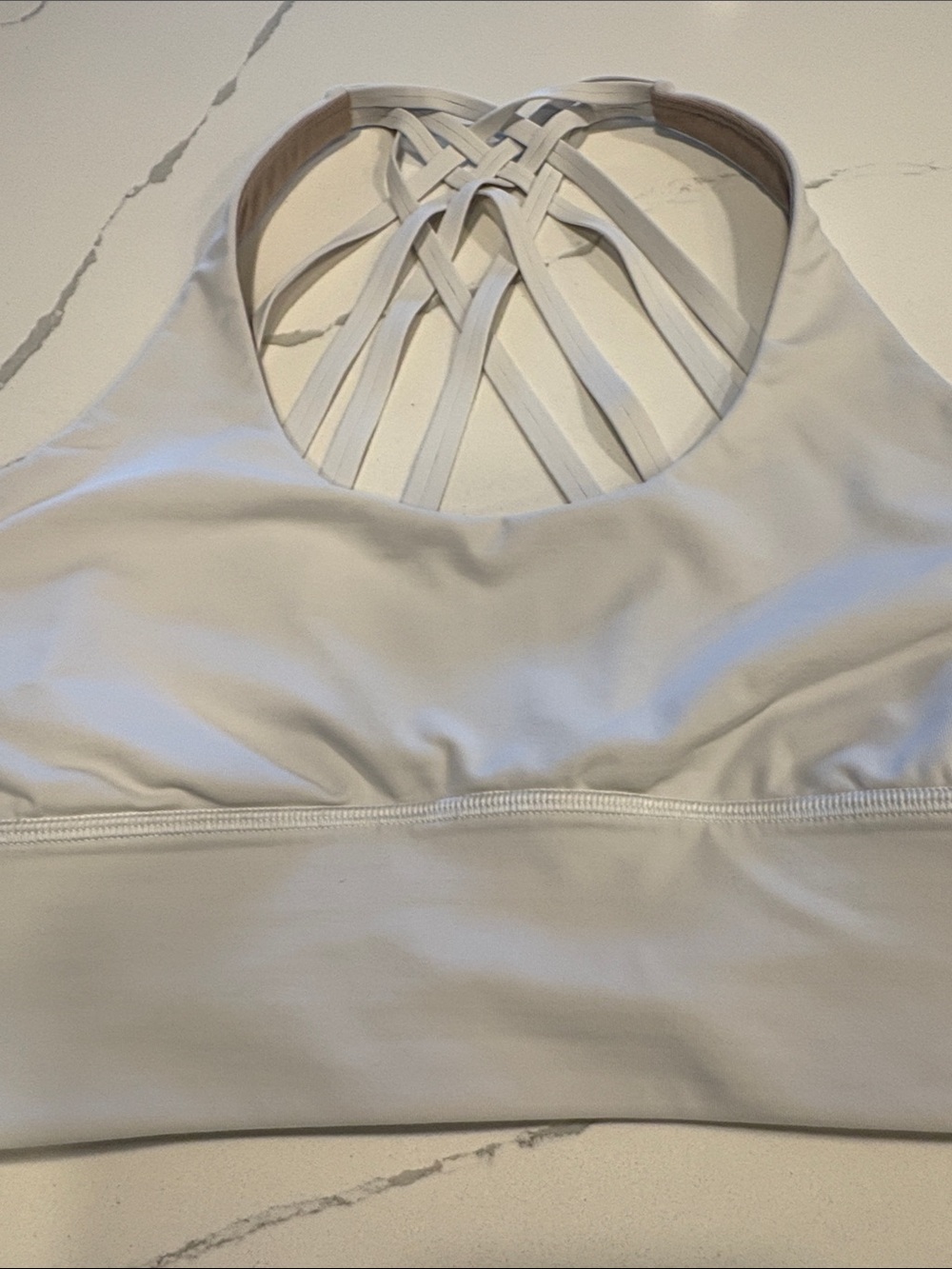 Lululemon Free to Be Moved Medium Support Sports Bra ~ 10 ~ White